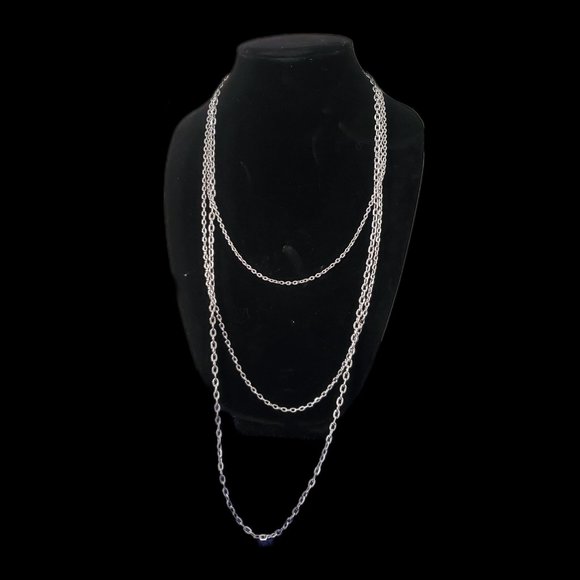 Vintage Stackable Multi-strand Sarah Coventry Cable Chain Necklace Marked - Picture 6 of 8